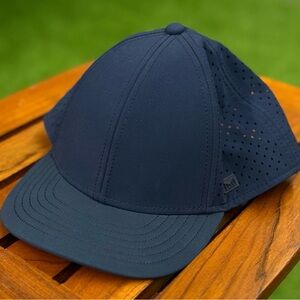 Melin A-Game Hydro Mini Snapback Hat Navy | Youth OSFM | Performance